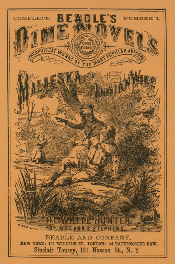 Figure 9.  Malaeska as reissued with a woodcut on the front cover