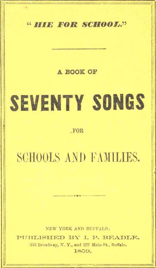 Fig. 112.  Irwin P. Beadle Songbook