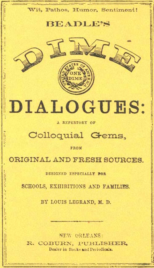 Fig. 128. Beadle's Dime Dialogues
