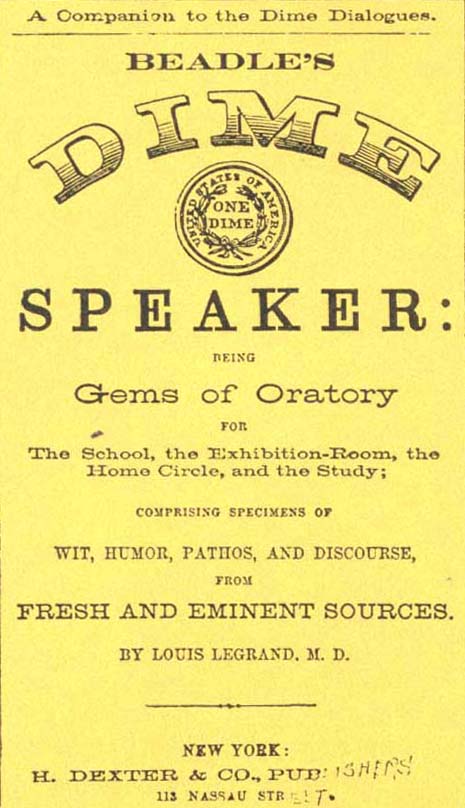 Fig. 131. Beadle's Dime Speakers