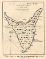 map of Anjouan in the Comoros thumbnail