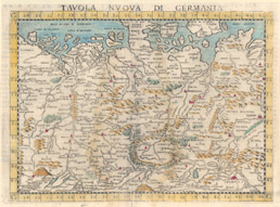 map of northern Germany from 1561 thumbnail