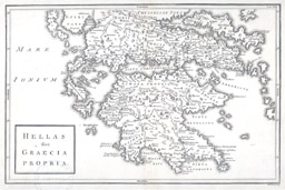 map of peninsular Greece from 1760 thumbnail